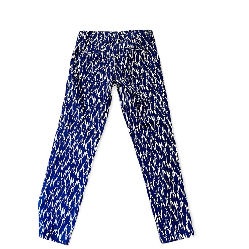 Lilly Pulitzer Capri Pants New School Print Bright Navy Nautical NWT Size 2 - Picture 3 of 10